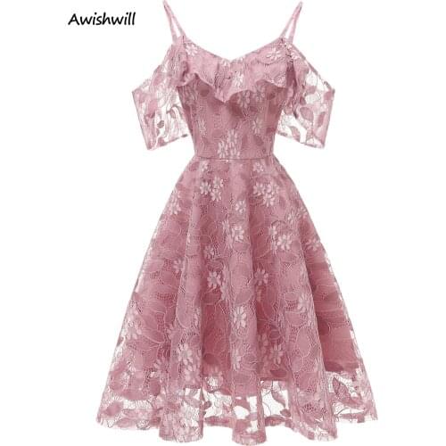 2021 New Homecoming Dresses Spaghetti Strap Lace Appliques High-Quality Party Dress