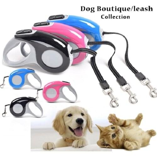 Pet Telescopic Traction Rope Dog Automatic Tractor Portable Dog Leash Dog Chain 3 M 5 M Traction Belt correa perro