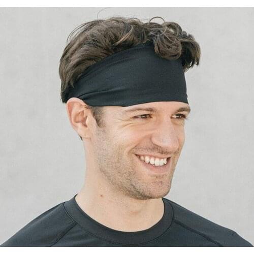 Men Women Sport Running Headband Fitness Sweatband Elastic Absorbent Cycling Jog Tennis Yoga Gym Sweat Head Band Hair Bandage
