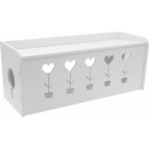 Rectangular Cable Storage Box Wire Management Socket Power Strip Cord Storage Boxes Power Line Storage Organizer Box