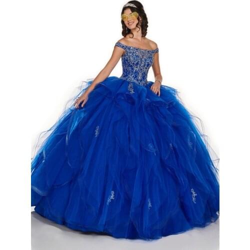 Luxury Beading Organza Ball Gown Quinceanera Dresses 2021 Sheer Neck Prom Party Dress Vestidos De 15 Anos Tulle off Shoulder