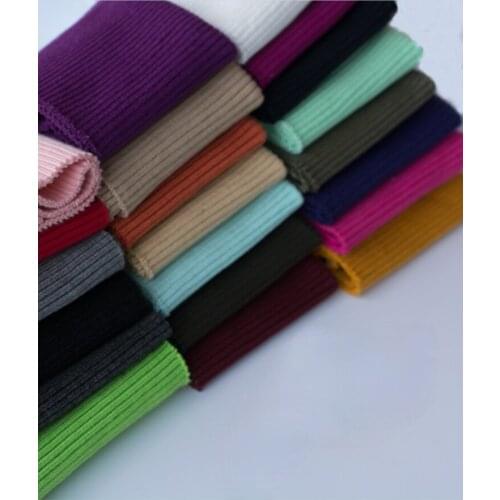 Width 8" Elastic Thickened Thread Cotton Fabric For Cotton Clothes Trousers Coats Cuffs Material
