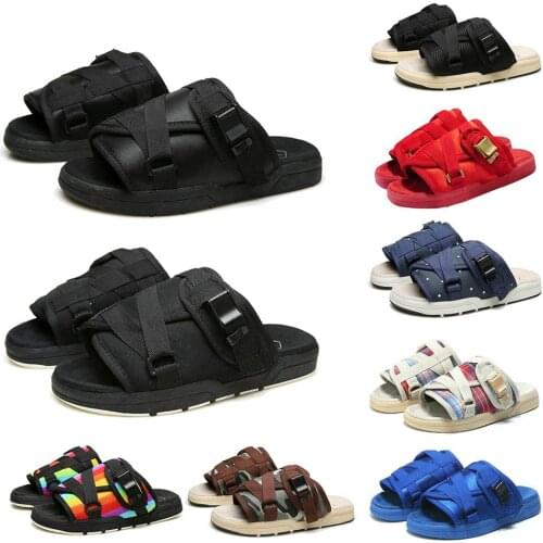 Men Summer Slides Large Sized Nonslip Slippers Trendy Flip-Flops Casual Beach Sandals for Women Men