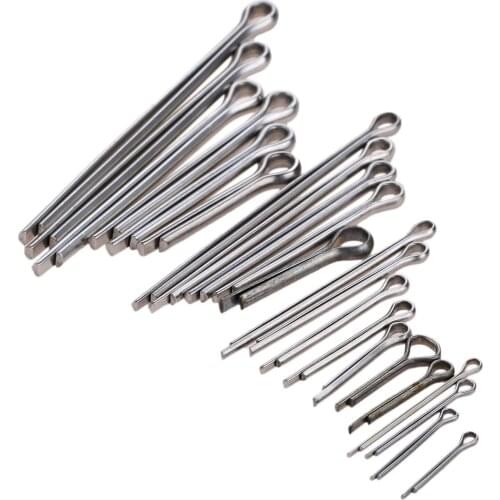 100/50/40/20/10Pcs Stainless Steel Split Retaining Pin Cotter Pins M2/M2.5/M3/M4/M5 U Shaped Open Elastic Link Cotter Split Pins