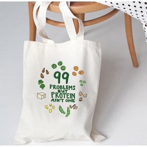Cute Tote Bag Canvas Avocado Shopping Bag Women Vegan Korean Graphic Shopper Bag Female Shoulder Bag Eco Harajuku Large-capacity