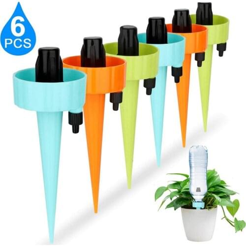 6pcs Automatic Irrigation Watering Spike for Plants Flower Indoor Household Auto Drip Irrigation Watering System Waterer