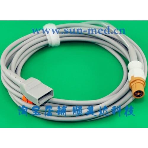 Compatible IBP Adapter extension Cable for Drager Siemens patient monitor for use with Utah transducers