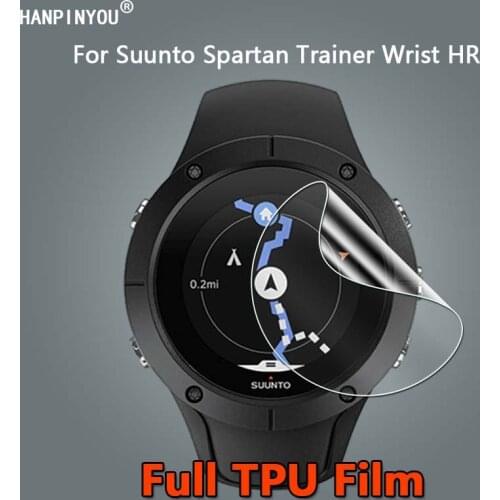 For Suunto Spartan Trainer Wrist HR Ultra Clear Slim Full Cover Soft TPU Hydrogel Film Screen Protector -Not Tempered Glass