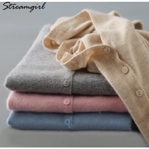 Knitted Cardigan Women Cashmere Wool Female Cardigans Short Black Cardigan Plus Size 2020 Cardigans Big Size Women Tops Spring