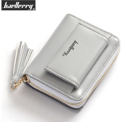 Baellerry High Quality Leather Women Wallet New Design Small Purse Card Zipper Coin Pocket Wallet Female Wallet big capacity