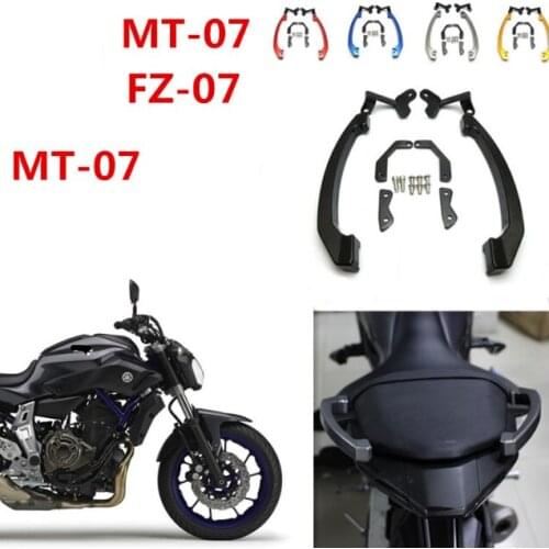 Motorcycle CNC Rear Grab Bars Rear Seat Pillion Passenger Grab Rail Handle For Yamaha MT07 /FZ07 2014-2017