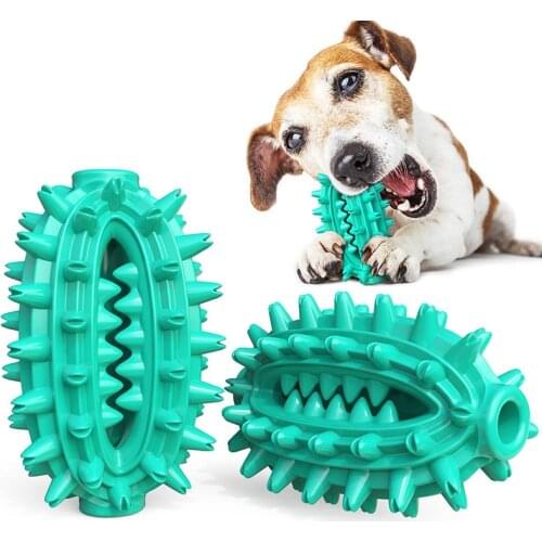 Pet Puppy Toothbrush Dog Toys Tug Chew Cactus Push Ball Pet Tooth Cleaning Toothbrush for Puppy Large Molar Bite Toy