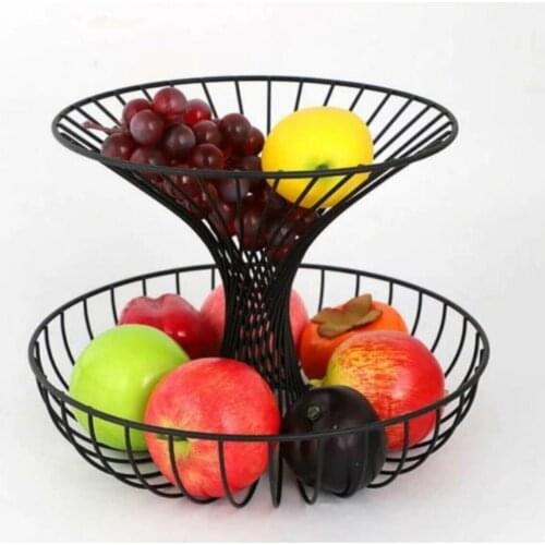 2 layer Metal Modern Fruit Bowl
