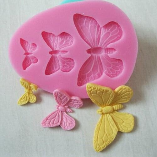 3D Butterfly Fondant Cake Silicone Mold Bakeware Baking Silicone Chocolate Mold Cake Decoration Fondant Sugar Process Mould