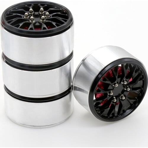 4PCS 1/10 RC Rock Crawler Aluminum 2.2 Beadlock Wheel Rims for Axial SCX10 RR10 Wraith 90048 90018 Traxxas TRX4 TRX-6