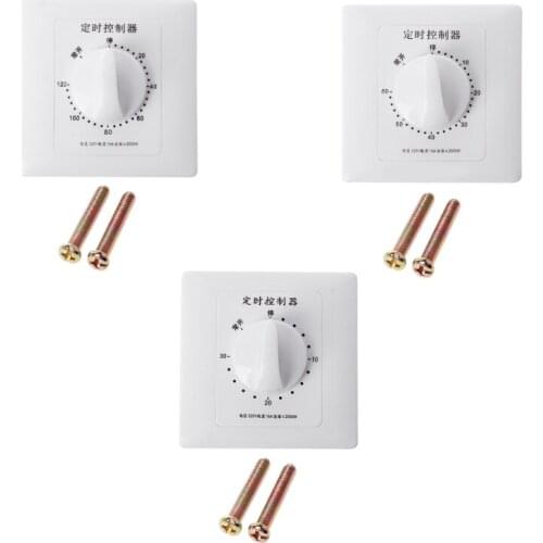 AC 220V Timer Switch Control Pump Mechanical Countdown Control Interruptor 30/60/120 Minutes F3MB