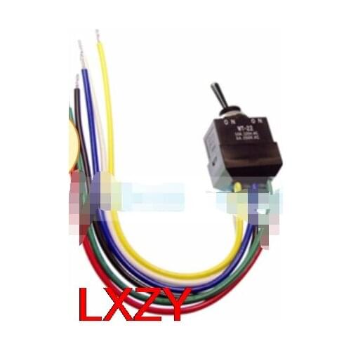 Free Shipping 2Pcs/Lot Wt22l WT-22AL Double-Knife Double-Throw Two-on-Lead Waterproof Catch Facing Switch