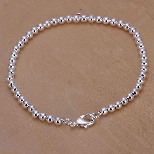 Free shipping jewelry silver plated jewelry bracelet fine fashion bead bracelet top quality wholesale and retail SMTH198