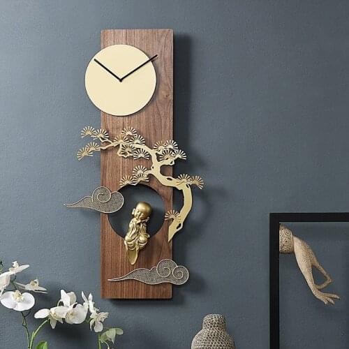 Chinese Large Luxury Wall Clock Modern Silent Oversized Wall Watch Living Room Gold Horloge Creative Home Art Decoration ZB5WC