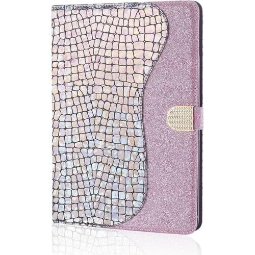 Tablets Wallet Case for Samsung Galaxy Tab A 2019 10.1 T510 T515 Cover Bling Glitter Smart Leather Stand Shell for Galaxy Tab A
