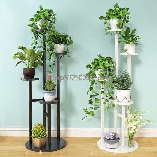 Green radish flower shelf indoor multi-layer special offer living room balcony space-saving hanging orchid stand floor iron succ