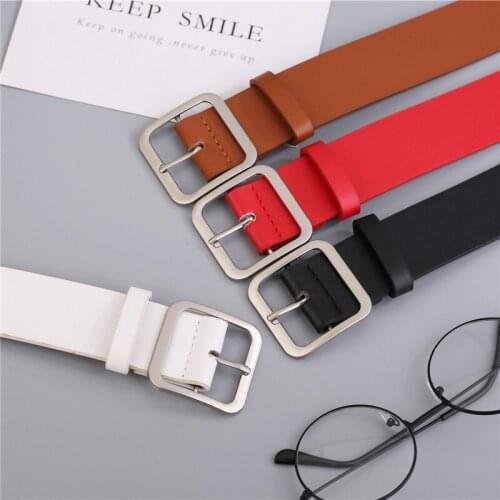 Retro Jean New Design Ladie Wide Belt Fashion 2021 Belt Female Japanese Pin Buckle Decoration Elegant Simple Wild Student