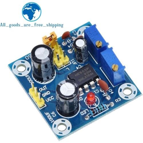 TZT NE555 Pulse Frequency Duty Cycle Square Wave Rectangular Wave Signal Generator Adjustable 555 Board NE555P Module