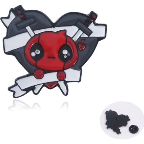 Creative Cartoon Badge Marvel Deadpool Pins for Backpacks Cute Badge Gifts for Kids Kawaii Pins Badges for Clothes Metal Pins
