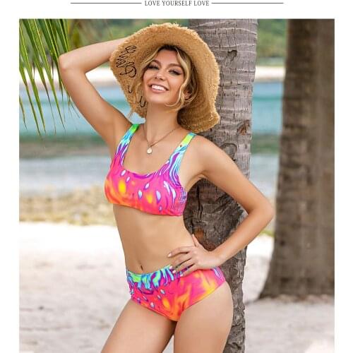 Plus Size Swimsuit Women Bikini Set Push Up Swimwear Female Bikini Set Solid Bathing Suits Beach Wear Swimming