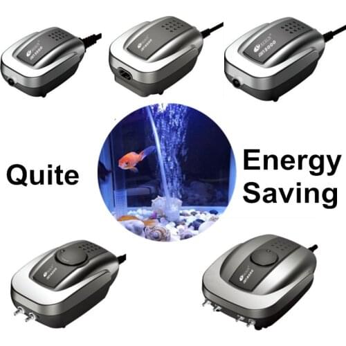 Aquarium Mini Air Compressor Fish Tank Silent Air Pump Oxygen Maker Pump Aerator Aquarium Accessories Used With Air Stone Valve