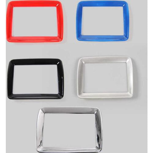 MOPAI ABS Car Interior Dashboard GPS Navigation Decoration Panel Frame Stickers For Jeep Compass 2017 Up 8.4 Inch Car Styling