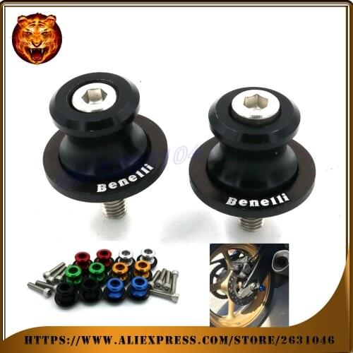 Motorcycle CNC Aluminum Swingarm Spools Slider For Benelli BN600 2013-2015 BN302 2014-2015 BN 600/302Stand Screws 0.236 inch
