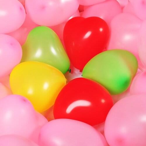 New 100pcs/lot 10 inch Heart shaped latex balloon wedding celebration decoration supplies birthday party decorations kids baloon