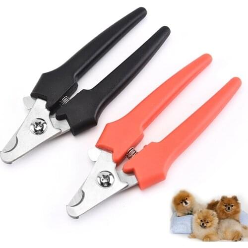 New Fashion Simple Nail Scissors Stainless Steel Pets Nail Scissors Multifunctional Dog Cat Nail Scissors