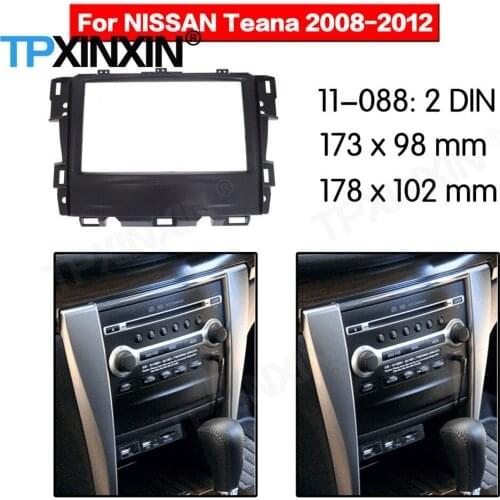 2 DIN Car DVD Player Frame For Nissan Teana 2008 2009 2010 2011 2012 LHD RHD Auto Radio Multimedia Navigation Fitting Fascia