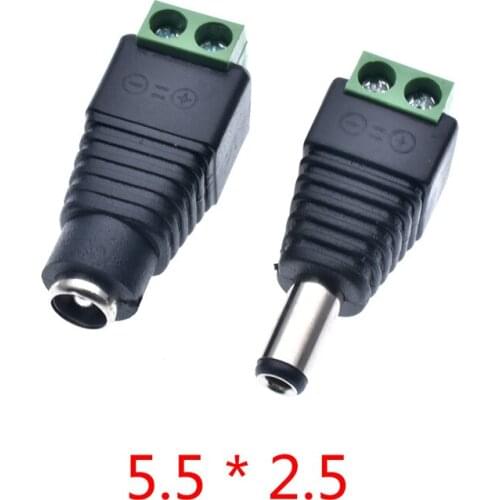 2020 DC Power Socket 3.5X1.35mm,5.5X2.1mm,5.5X2.5mm 12V DC Power Interface Male And Female Plug Connector Special Wholesale