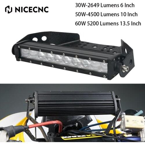 ATV Headlight LED Head Light Bar 30W-2649LM / 50W-4500LM / 60W-5200LM Bracket For Honda TRX 250X 90X Arctic Cat Alterra 300 400