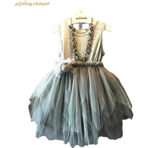 2019 Promotion Vestidos Mujer Humor Bear Summer Baby Girl Toddler Clothing Dress For Infant Princess Childrens Dresses Kids