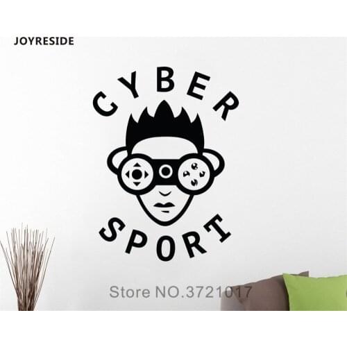 JOYRESIDE Controller Video Game Wall Sticker Sport Decals Vinyl Customized Boys Bedroom Living room Interior Design Mural A1275