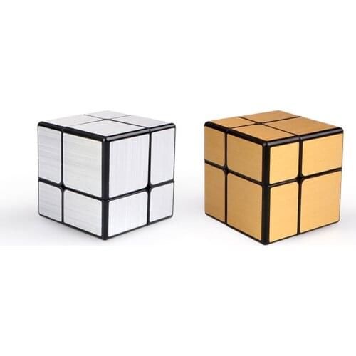 QiYi 2x2x2 Mirror Cube Magic Speed Cube Professional stickers Puzzle Cube Educational Toys For Children