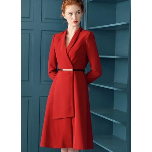 Dress Suits Women Luxury Runway Designer High Quality Blazer Jacket Long Sleeve Elegant Office Lady Work Dresses Autumn Winter