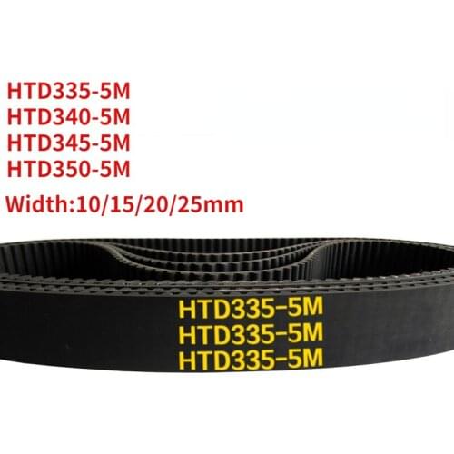 Arc HTD 5M Timing belt C=335/340/345/350 width10/15/20/25mm Teeth 67 68 69 70 HTD5M synchronous Belt 335-5M 340-5M 345-5M 350-5