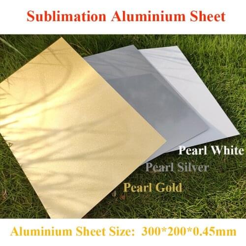 0.45mm A4 Blank Sublimation Coating PEARL Aluminium sheet Heat Press Transfer DIY image personalized photo frame gifts