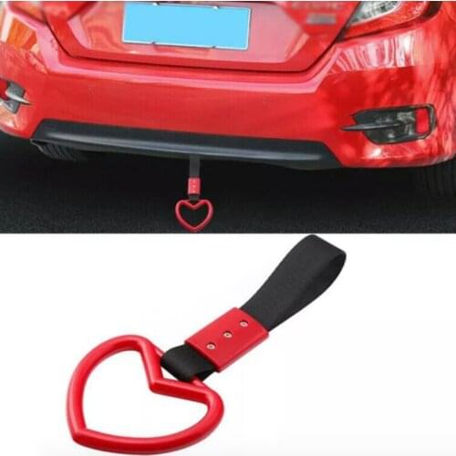 1Pc Ring Heart Handle Hand Strap Drift Charm Strap Drift Auto Accessories