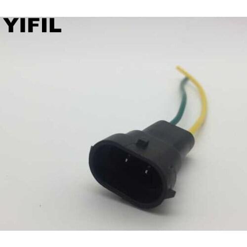 10pcs/lot 2 Pin/Way Male 880 Socket Connector Fog Lamp Light H11 H8 H9 HID Hernia lights Plug With Wire Pigtail For Delphi