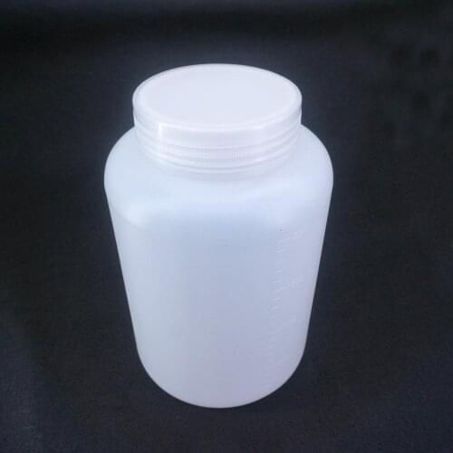 2000ML Plastic Wide Mouth Round Seal Liner Reagent Sample Bottle Graduation Height 22cm