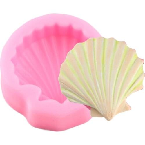 3D Sea Shell Shape Soap Silicone Molds Candy Clay Resin Mold DIY Party Cupcake Fondant Cake Decorating Tools Chocolate Moulds