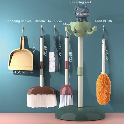 5 in 1 Kids Home Labor Education Tool Household cleaning tools Childlike Toys Broom Mop Brush Cleaning Tool Toys Set For Kids