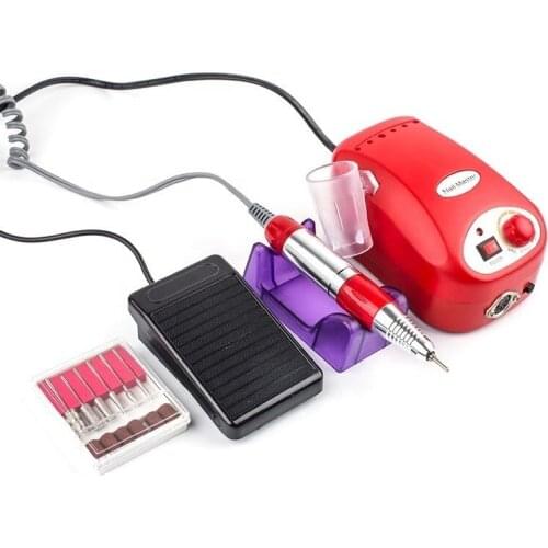 35000RPM New Portable Forward & Reversal Electric Nail Drill Machine 15W/25W Nail Remover Machine