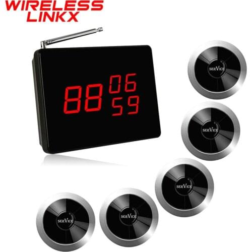 Wirelesslinkx Wireless Pager Caregiver Hospital Patient Call Nurse Hotel Bar Restaurant Table Buzzer Waiter Bell Paging System